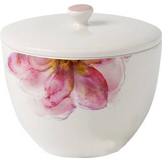 Villeroy & Boch Rose Garden tedåse med låg Ø13,5 cm Hvid