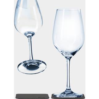 Magnetiske vinglas i krystal Silwy Magnetic Crystal Glass Wine, transparent, 25 cl, 2-pack + magnetiske glasunderlag