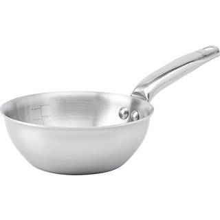 de Buyer Alchimy Sauteuse konisch 16 cm - Edelstahl-Mehrschichtmaterial - Silber