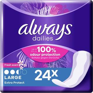 Always Daily Protect Long Panty Liners 24 Count