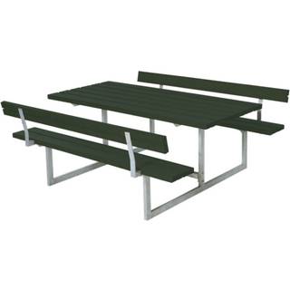 Plus Basic bord-bænkesæt m. ryglæn, Grøn