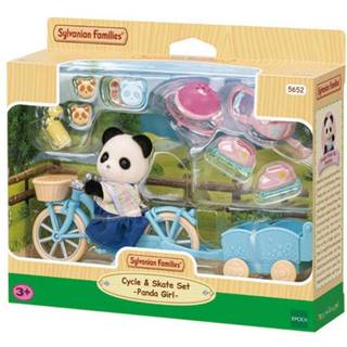 Sylvanian Families Cykel og Rulleskøjte legesæt - med Panda-figur
