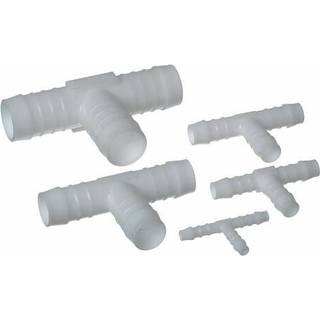 T-kobling til rør, plast, 10 mm (25/64") slange