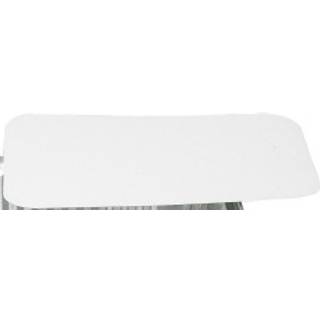 Låg 22x13,3cm, hvid, pap/aluminium 1000 stk.