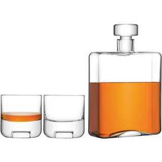LSA International Barware - 'Cask' whiskey set in Clear Glass