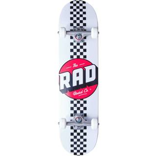RAD Checker Stripe Komplet Skateboard - White