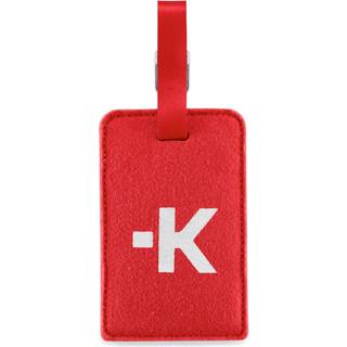 Skross Kuffertmærke - 7 x 11 cm - Rød