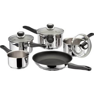 Judge Judge 5 Piece Silver Vista Draining Saucepan Set