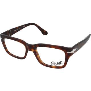 Persol Unisex PO3301V 24 Optiske stel Acetat Havana Firkantet