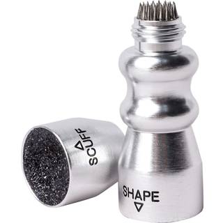 GSE 3-i-1 pool cue tip v?rkt?j billard cue stick tip v?rkt?j billard cue tilbeh?r scuffer/shaper/aerator (s?lv)