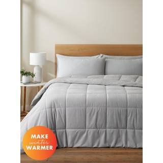 Catherine Lansfield Catherine Lansfield Silver Cosy Cord EasyCare Coverless 6.5 Tog Duvet