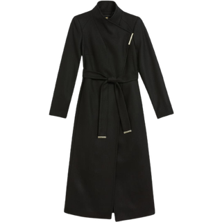 Ted Baker Ted Baker Black Rosell Long Length Wool Wrap Coat