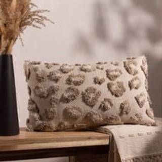 Furn Maeve Tonal Leopard Tryk Tufted 100% Bomuldspude30x50cm