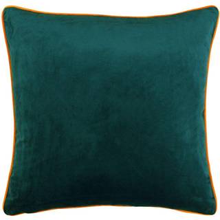 Paoletti Riva Paoletti Teal Blue/Clementine Orange 55 x 55cm Meridian Velvet Cushion