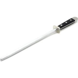 Güde Alpha Wetzstahl 26 cm - CVM-Messerstahl - Griffschalen Hostaform - Schwarz,Silber