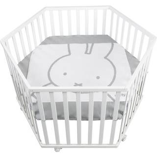 Roba Hexagon Kravlegård med Hjul, Miffy White