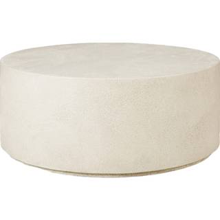 Ethnicraft - Elements Coffee Table - Microcement - Off White - Round - Små borde og sideborde - Hvid - Sten