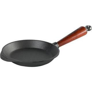 Skeppshult Traditional Pfanne 18 cm - Gusseisen mit Buchenholzgriff - Braun,Schwarz