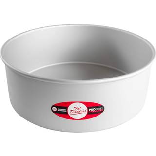 Fat Daddios rund kagepande 11 x 4 tommer sølv