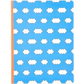 Rico Design x Redfries Notizbuch Wolken 14,5x19cm 128 Seiten - Blau