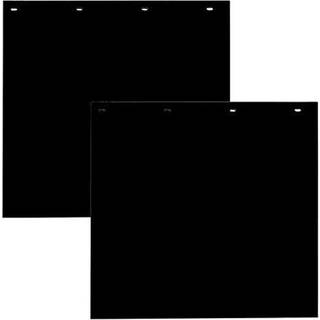 K?bere Produkter 2 Pack Super Durable Black Polymer Mudflaps 24x24 tommer RC24PPBPKGD