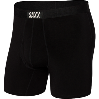 Saxx Ultra Super Soft Boxer Brief Fly Syntetisk undertøj Herrer størrelse XL farve sort
