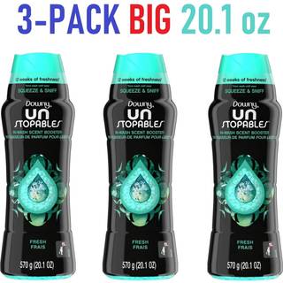Downy Unstopables Fresh In-Wash Duftforstærkerperler til vask, 20,1 oz - Op til 12 ugers friskhed