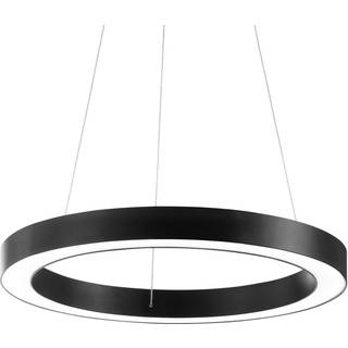 Ideal Lux LED-hængelampe Oracle, Ø 60 cm, sort, 3.000 K