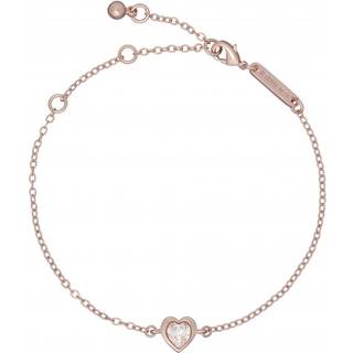 Ted Baker Rose Gold Hansa Crystal Heart Bracelet - 20cm