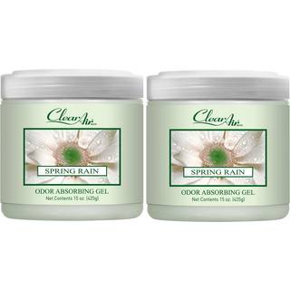 Clear Air Odor Absorber Gel - 15 Oz Pack med 2 - Luftfriskere absorberer og eliminerer lugt i badev?relsets biler RVS og k?ledyrsomr?der - lavet