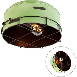 Industriel loftslampe grøn 35 cm - Barril