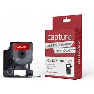 CAPTURE 12mm x 5.5m Black on White