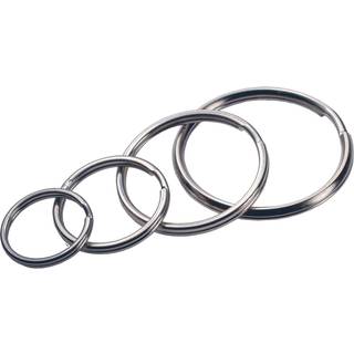 Hillman 701288 Assorterede Split Key Rings -pakke Silver Metallic 4 Pack