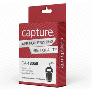CAPTURE 19mm x 1.5m Black on Yellow