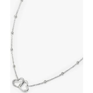 Simply Silver Simply Silver Sterling Silver Tone 925 Interlink Heart Necklace