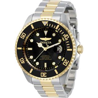 Invicta 34041 Pro Diver Sort/Gul guldtonet stål Ø47 mm