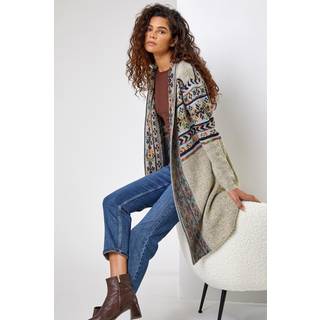 Roman Roman Nordic Mønstret Longline Cardigan