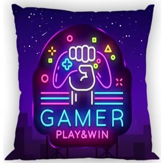 Gamer Neon pudebetræk 40 x 40 cm