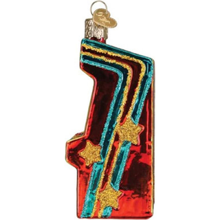 Old World Christmas Arcade Game Glass blæst ornament til juletræ