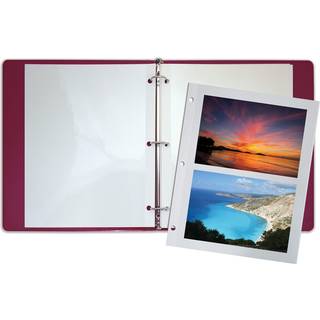 Better Office Products 50 Count Photo Montering Sheets 11 X 9 Inches Double-sidet 3-huller Stunket Refill Foto Album Sheets Udskiftning Foto Albu