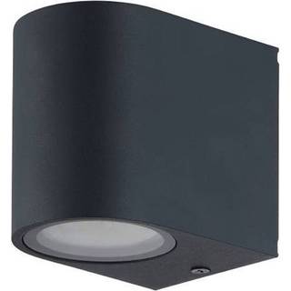 EGLO MEDELLIN udendørs væglampe, rund, GU10, IP44, antracit, 8 cm