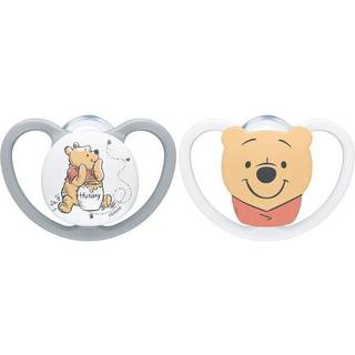 Nuk Space Disney, Str. 2 (6-18 Mdr.), Anatomisk - Silikone, 2-pak