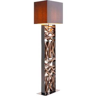 Kare Nature Wave gulvlampe med træ
