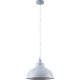 Lindby pendellampe Albertine, 29 cm, hvid, metal