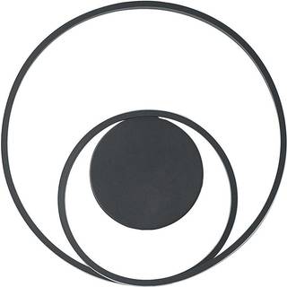 Lindby LED-loftlampe Emisua, sort, CCT, dæmpbar