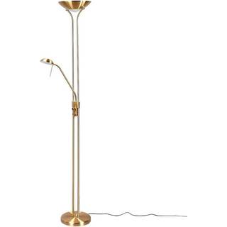 Lindby LED-læselampe Josefin, messing, læselampe, dæmpbar