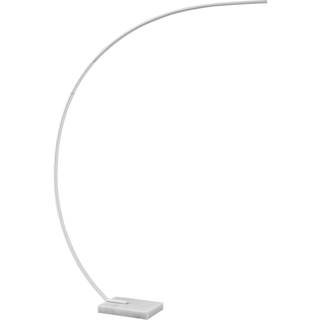 Lindby LED-buelampe Kendra, hvid, aluminium, højde 180 cm