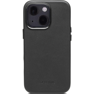 iPhone 13 Mini Trunk Ægte Læder Bagside Cover - Sort