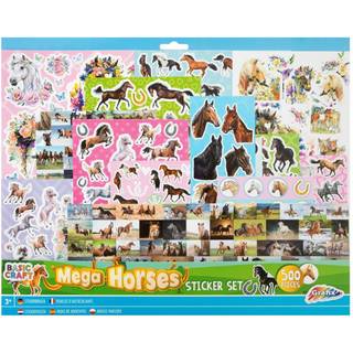 Mega Sticker Set Hest – 500 hesteklistremerker