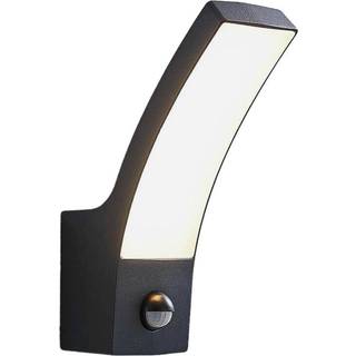 Lindby udendørs LED-væglampe Ilvita, sensor, antracit, IP54